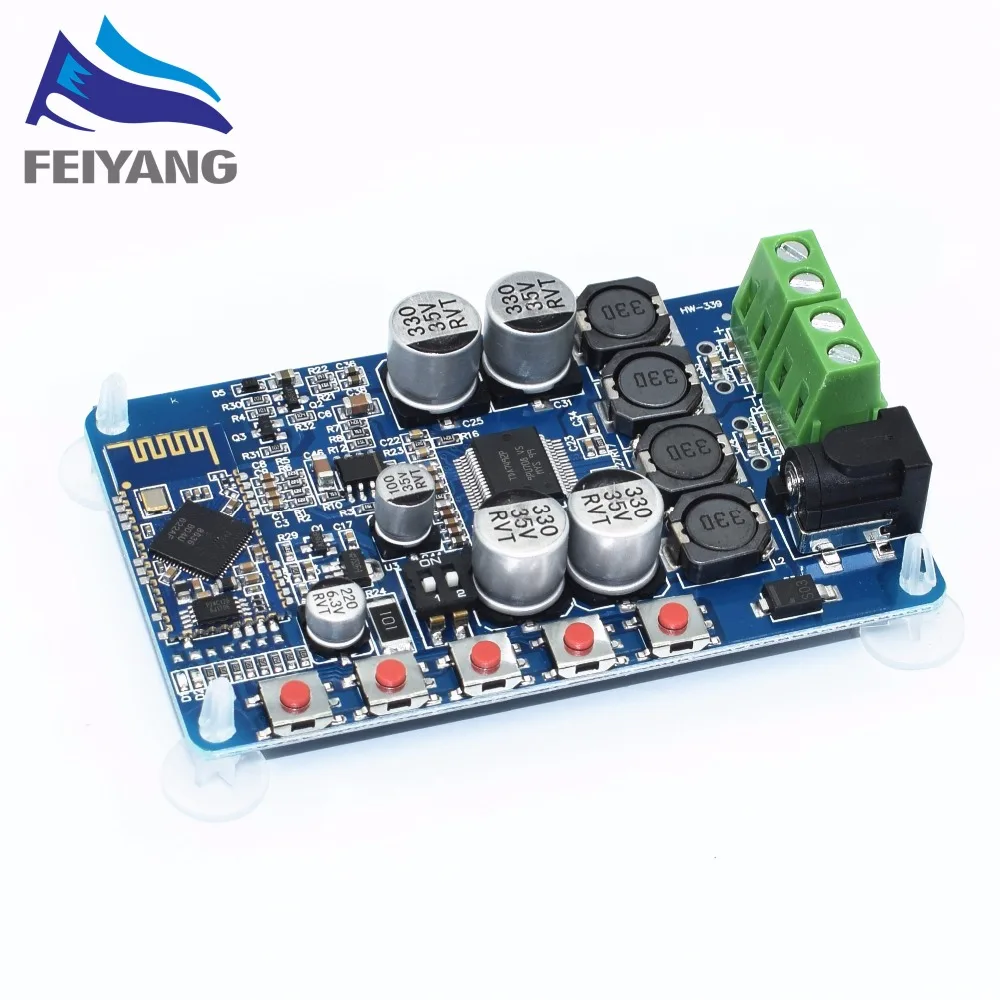 

SAMIORE ROBOT original Wireless Bluetooth 4.0 Audio Receiver Digital TDA7492P 50W+50W Amplifier Board with Best Quality