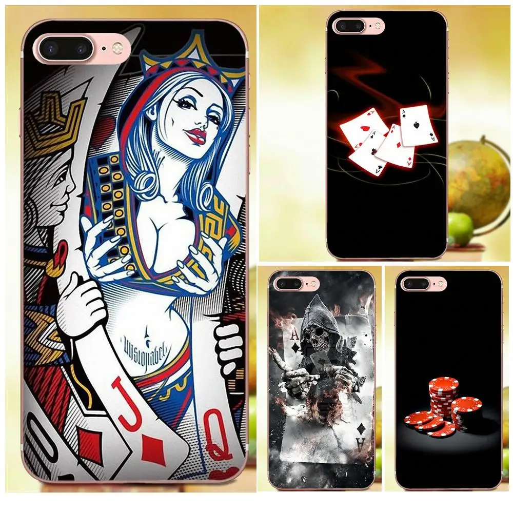 

2019 Poker Game Pair Kings Soft TPU Protector For Apple iPhone 4 4S 5 5C 5S SE 6 6S 7 8 Plus X XS Max XR