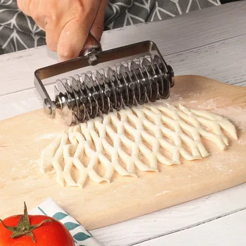 

Baking Tool Pizza Pastry Lattice Wheel Roller Cutter Bakeware Embossing Dough Kitchen Tool MYDING