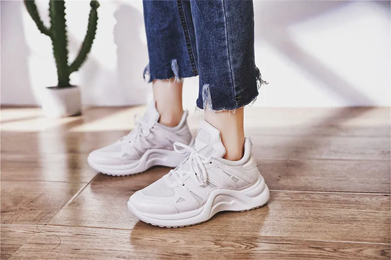 Big Size 35-43 Autumn Winter Women Sneakers New Short Plush Creeper Women Sports Shoes Lace Up Flat Platform Running Shoes Women (21)