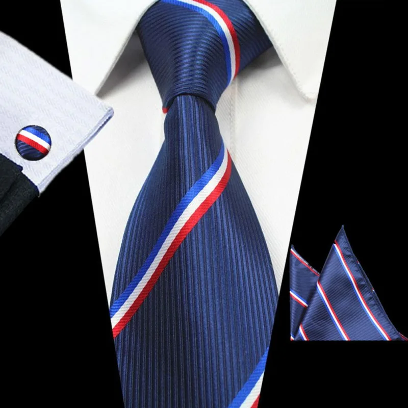 Для мужчин s галстук Мода Пейсли шелк жаккард тканый галстук, Запонки Наборы для Для Мужчин's Бизнес Свадебная вечеринка 16 видов стилей