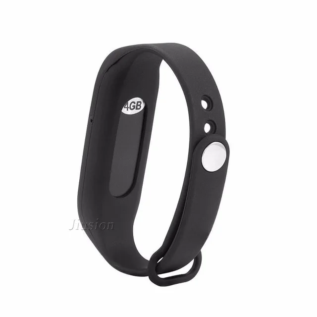 Portable Audio Sound Voice Recorder 4GB 70 Hours Recording Wearable Wristband Digital Sports Bracelet Pen Interview Meeting
