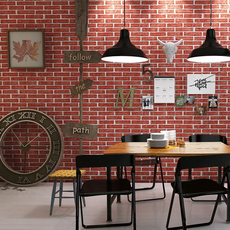 Modern Brick Pattern Vinyl Wallpaper