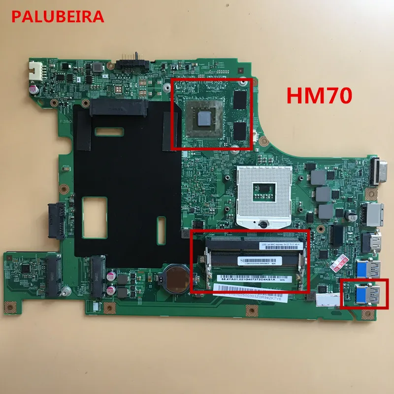 Материнская плата PALUBEIRA PM HM70 с процессором i3 i5 i7 DDR3 48.4TE05.011 для lenovo B590 бесплатная