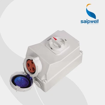 

IP67 3P 63A 230V Socket with Switches and Mechanical Interlock with CEE/IEC International Standard ( SP-5911)
