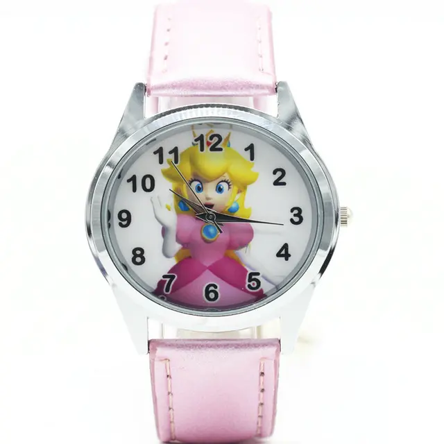 2018 super mario Peach Princess watch Quartz Kids Sports fashion cartoon Watch W 2018 super mario Peach Princess watch Quartz Kids Sports fashion cartoon Watch W