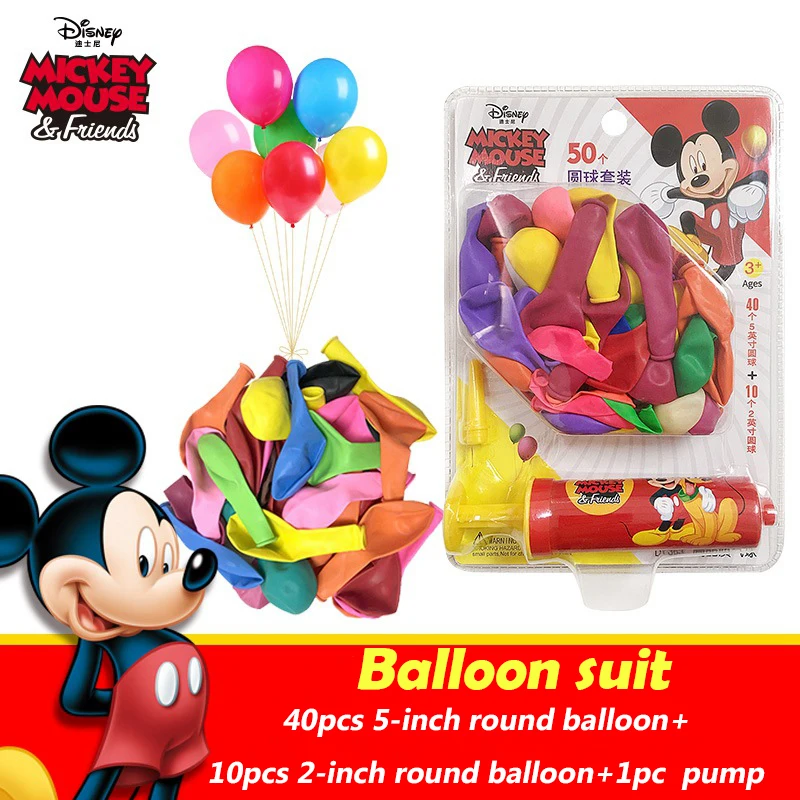 Disney Mickey Minnie Mouse Balloon Birthday Party Decorations Kids
