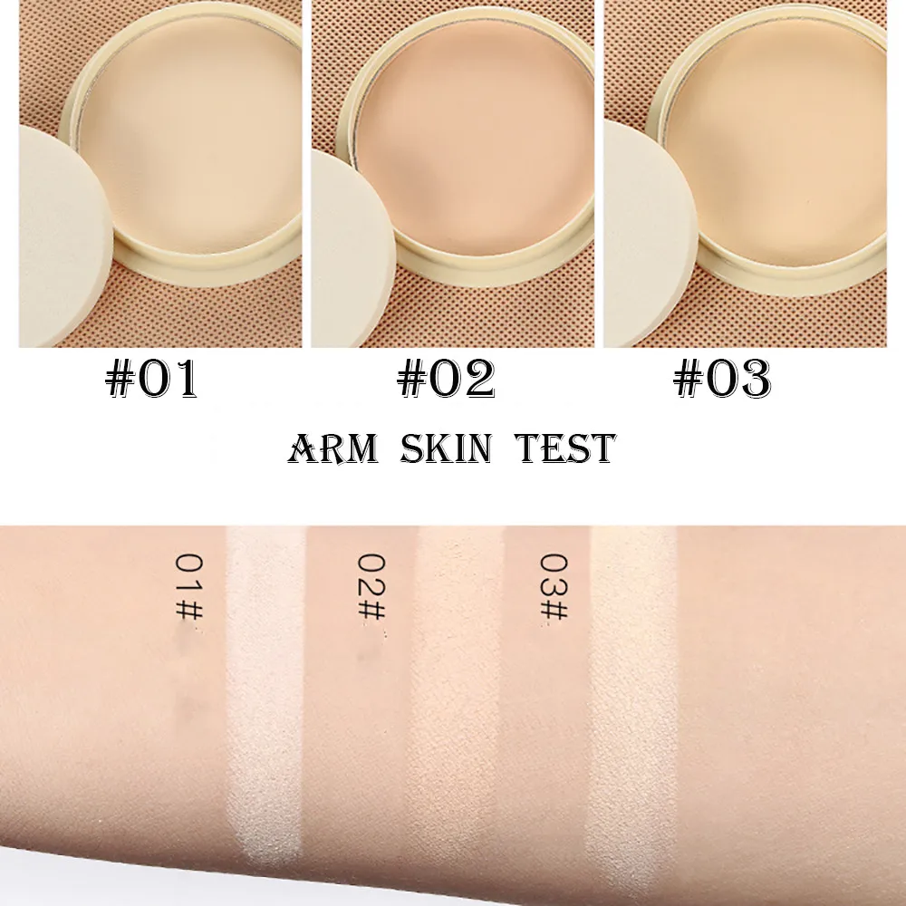 

New 3 Colors Matte Oil Control Makeup Powder Facial Whitening Smooth Setting Face Powder Makeup Dry Pressed Powder Cosmetic