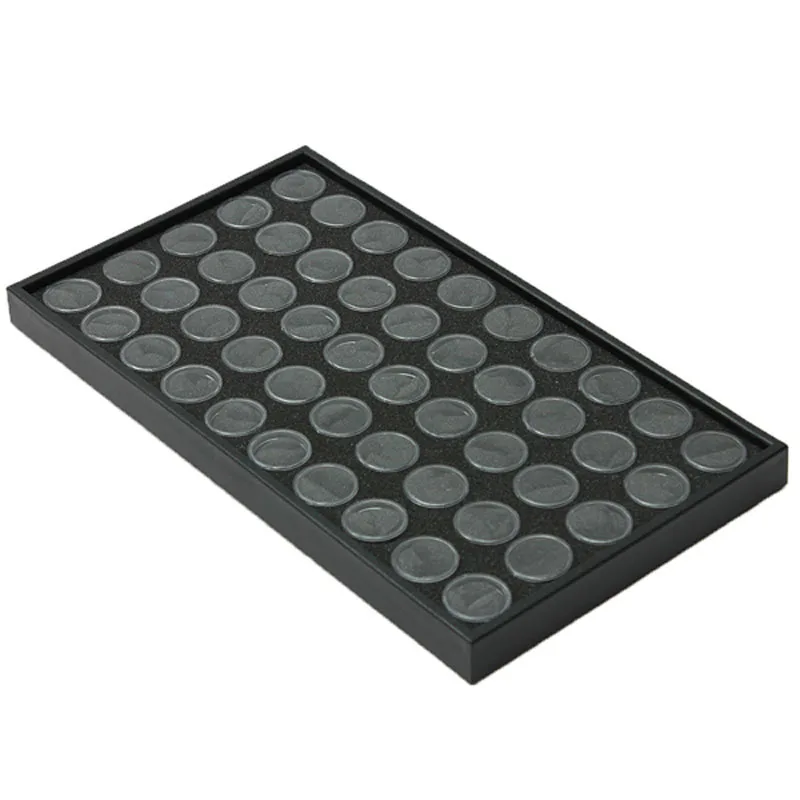 50 горшков дизайн ногтей маникюр Пустой Блеск пыли порошок Ювелирных Изделий Дисплей Коробка Чехол украшения для хранения пластины инструмент OA66