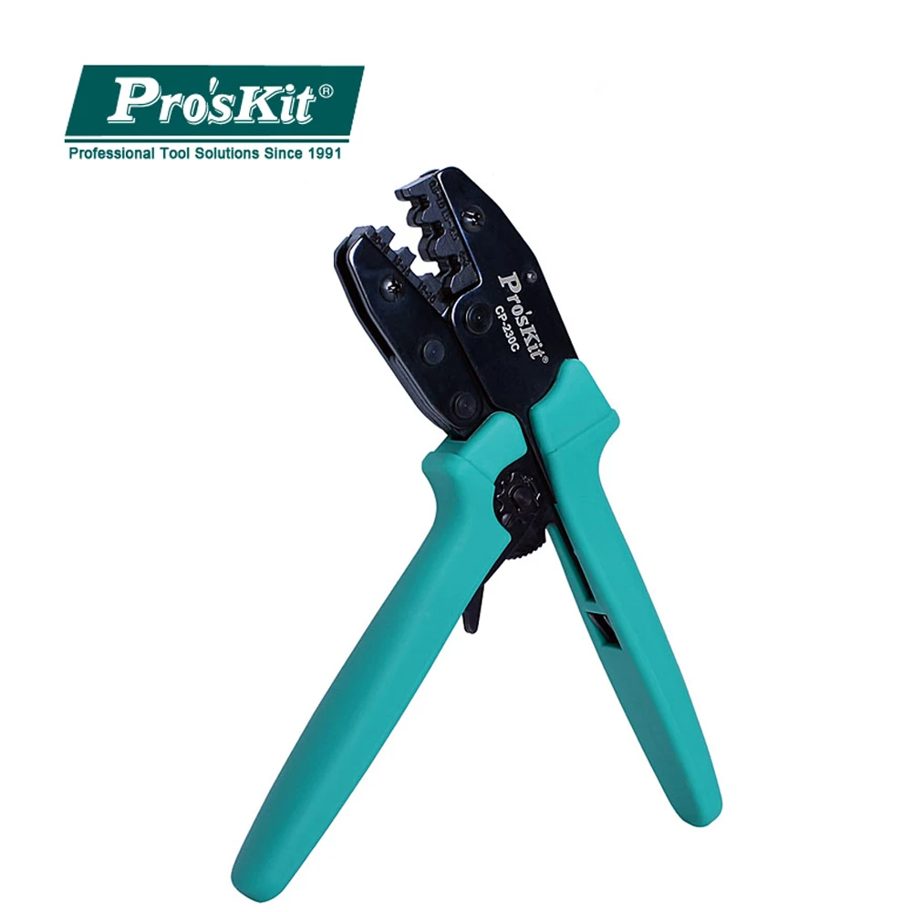 Pro'skit клещи с храповым механизмом клеммы ручной инструмент для обжима холодного