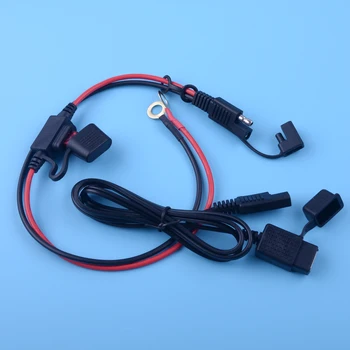 

DWCX New Motorcycle Waterproof SAE to USB Cable Adapter 10A Battery Charging Wire Inline Fuse Kit