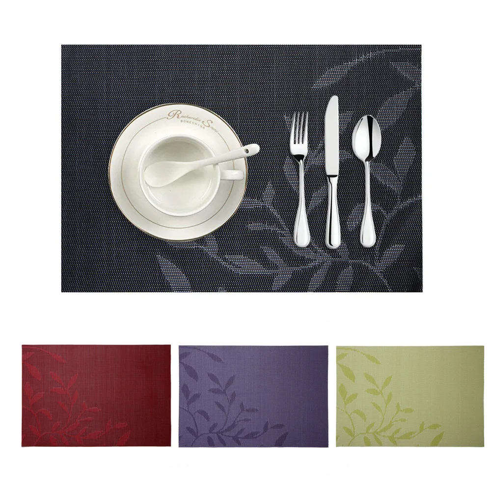 

Placemat Woven Non-slip PVC Insulation Placemat Washable Table Mats For Kitchen