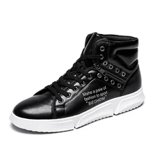 Новые модные мужские стильные мягкие кожаные туфли весна-осень кроссовки на платформе мотоциклетные ботильоны botines hombre zapatos; мужская обувь на плоской подошве