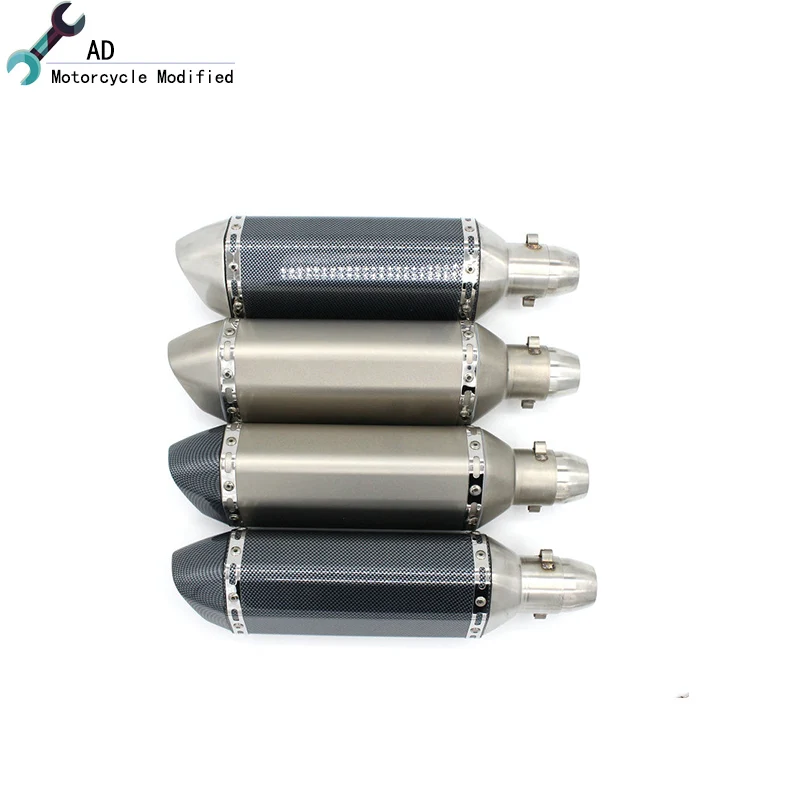 

Slip-on Universal 51MM Motorcycle Akrapovic Exhaust Pipe With Muffler Moto Bike Pot Escape For Yamaha Honda KTM Kawasaki Ducati