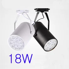 18 Вт AC90-260V светодиодный потолочный световой прожектор белый/черный корпус алюминий