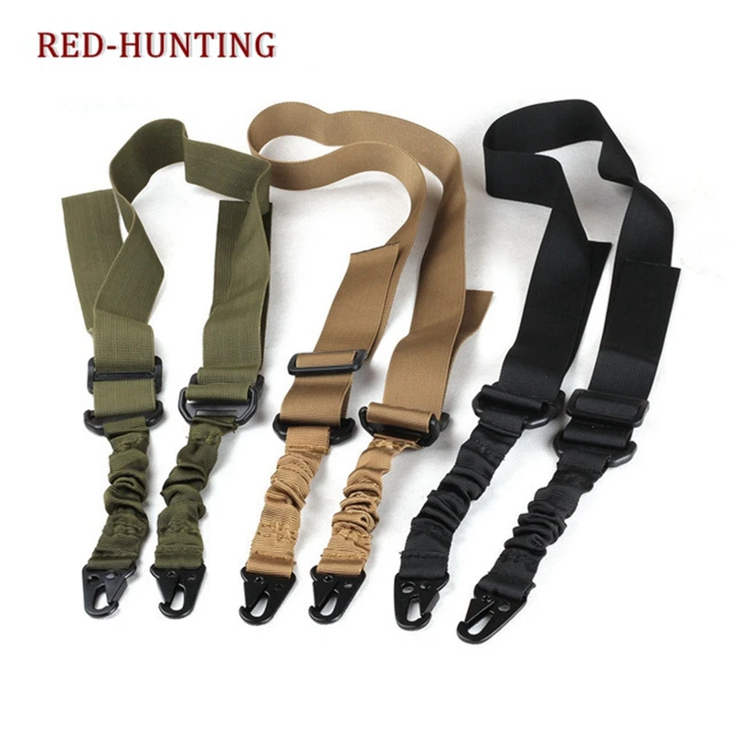 

2 Point Rifle Sling with Upgrade Version Metal Hook, Multi-Use Two point Gun Sling for Hunting Shooting