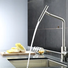 Современный никелевый матовый из нержавеющей стали без свинца Бортике Однорычажный кухонный смеситель торнейра De Cozinha