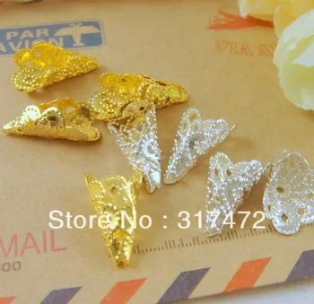 

1000pcs/lot 9*17mm Silver Color Bead Caps/ Metal Caps Nickle Lead Free