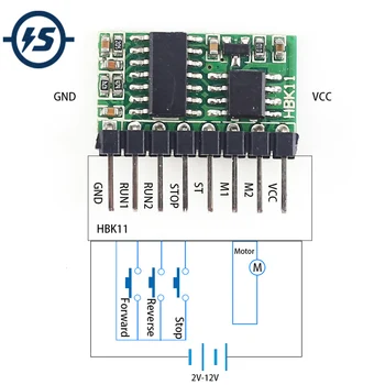 

DC Motor Driver Module Low Level Trigger Forward Reverse Controller 1A Self-locking