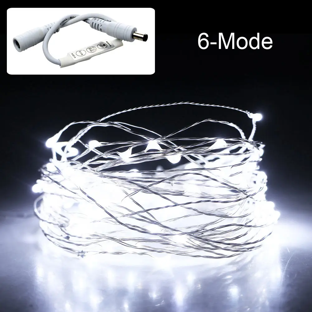 New 10M LED String lights with Dimming Controller Waterproof Holiday lighting For Fairy Christmas Tree Wedding Party Decoration