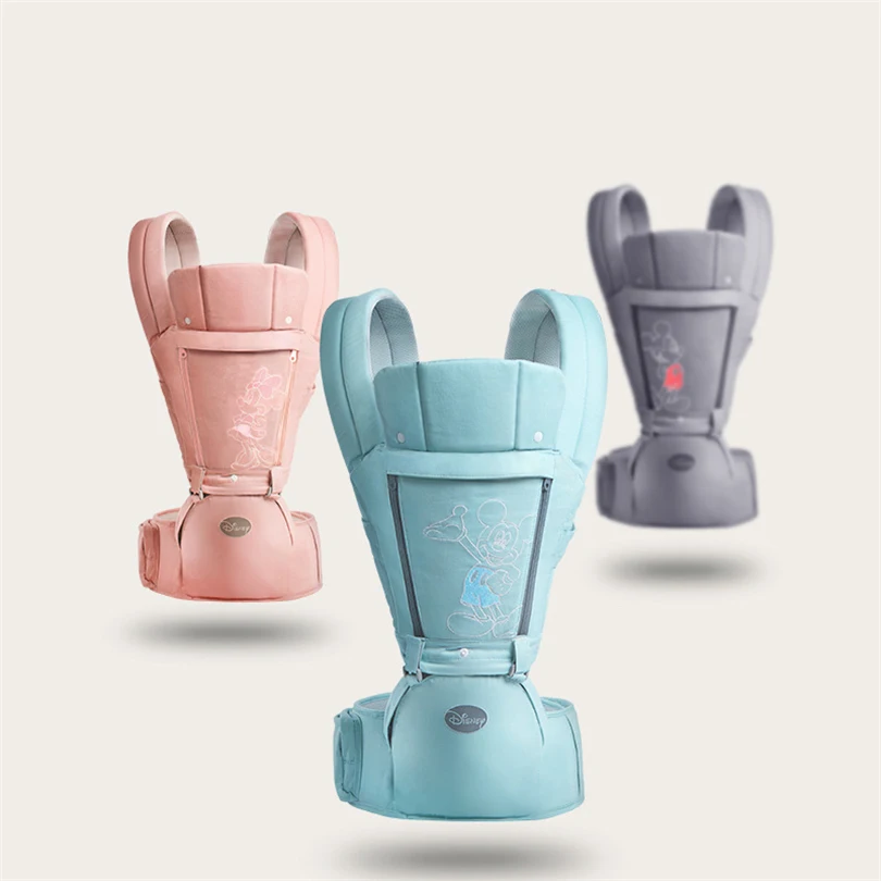 

Disney New Cotton Breathable Baby Waist Chair Mama With Baby Shoulder Waist Stool Multifunction Baby Carriers Kid Sling