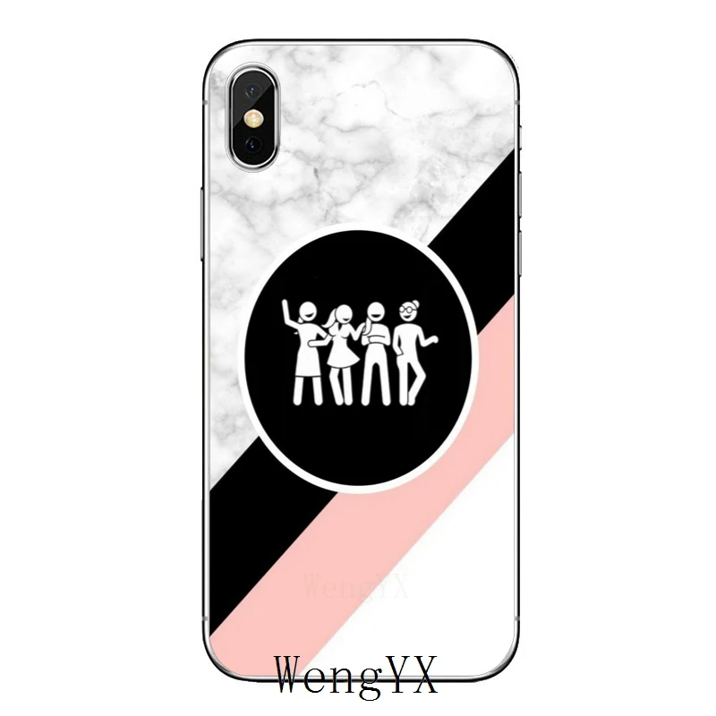 Розовый sister best friend bff girl для Apple IPhone X XR XS Max 8 7 plus 6s 6 plus SE 5s 5c 5 4s 4 Мягкий чехол для телефона