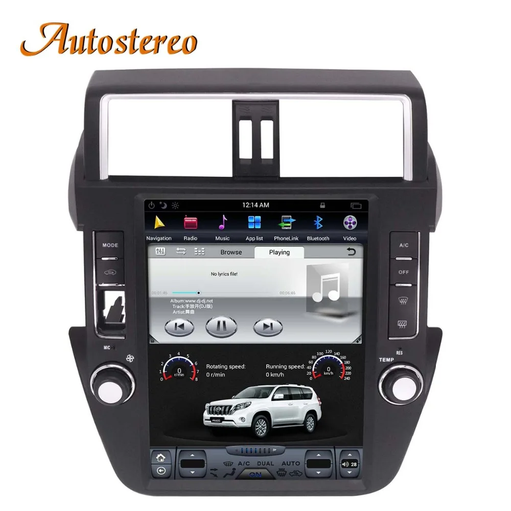 Sale Android 9.0 Tesla style Car GPS Navigation For TOYOTA Land Cruiser Prado 150 2014-2017 headunit multimedia radio tape recorder 4