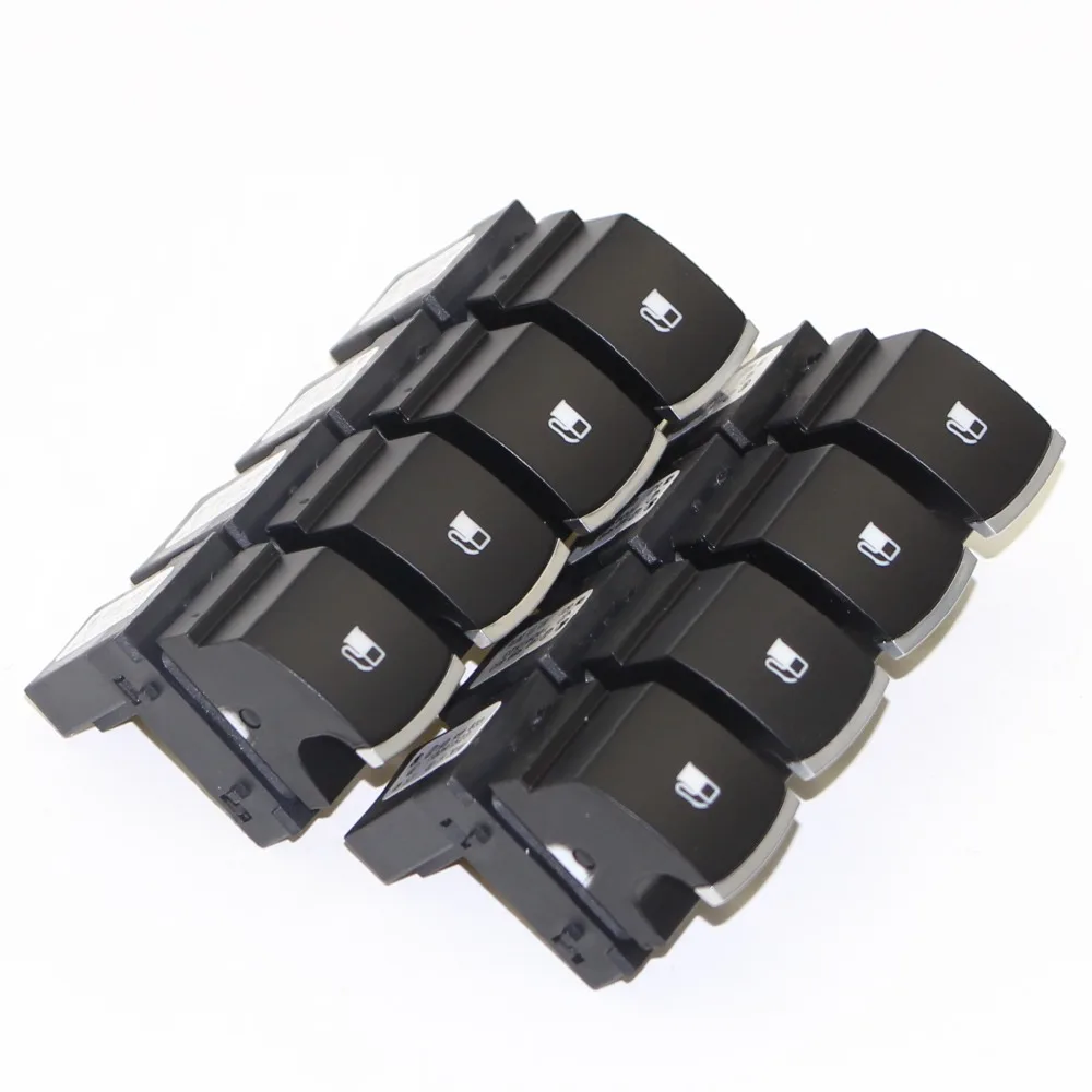 8Pcs Chrome Power Gas Fuel Tank Door Release Control Switch Button For