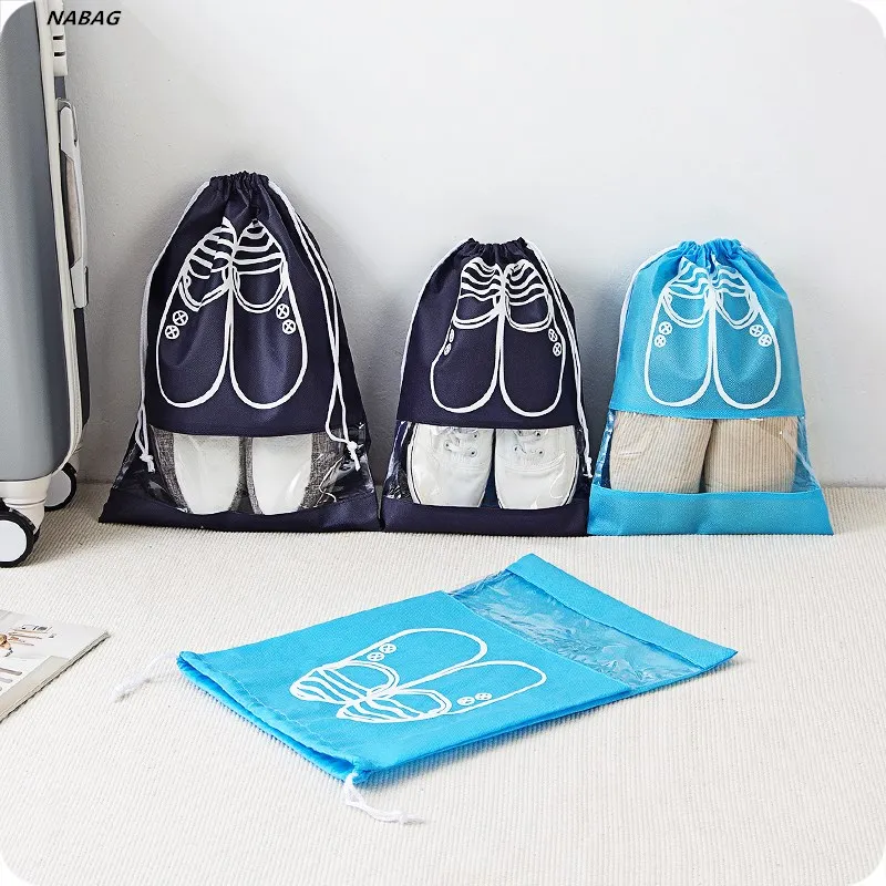 1PC Non Woven Fabric Shoes Storage Bags Women Men Dustproof Cover Shoes