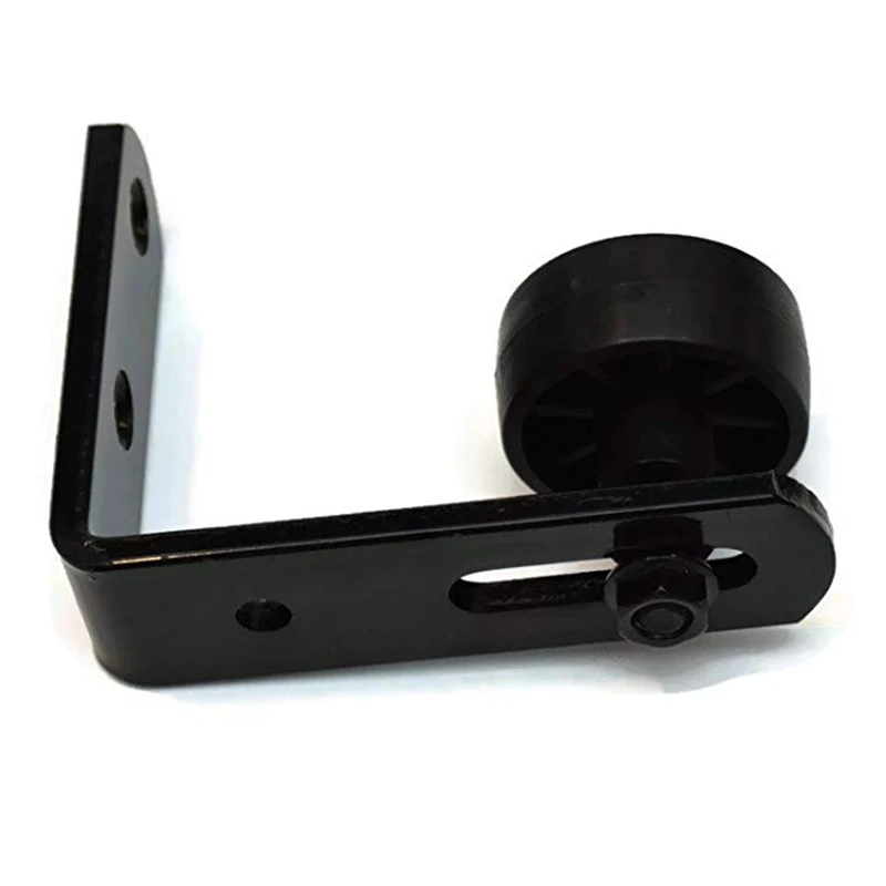 

Hot Sale Small Black Bottom Guide Stay Roller Adjustable for Barn Door Hardware Door Rollers