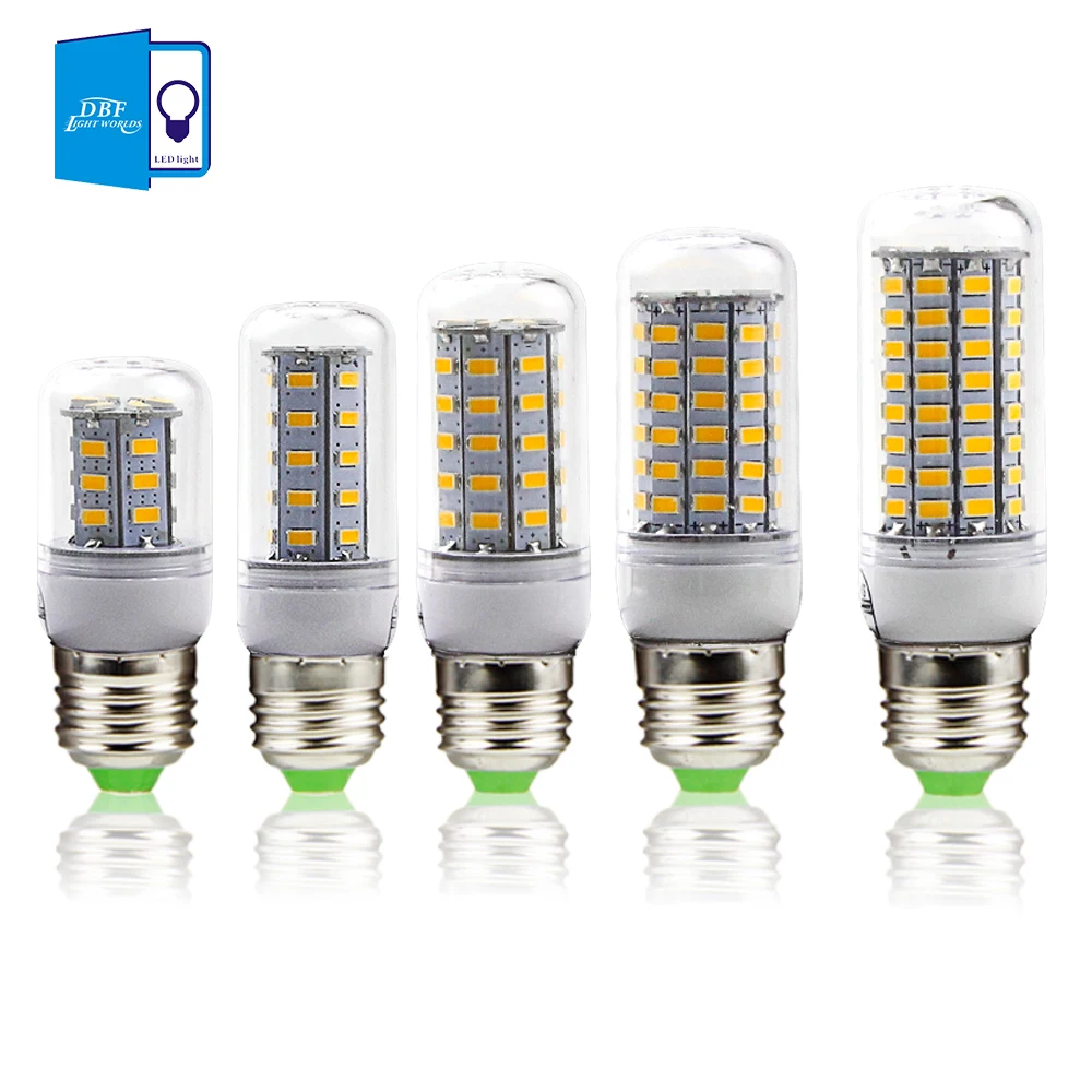 Ультра ярче E27 SMD5730 220-240 В светодиодные лампы 24 36 48 56 69 81 89leds светодиодная лампы Лампы для мотоциклов Рождество лампада светодиодные свечи