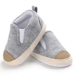 4 стиль новорожденных Обувь для младенцев Дети Обувь для мальчиков младенческой малыша Обувь для малышей Холст Полосатый мягкой подошве Babe