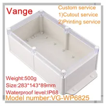 1 шт./лот водонепроницаемый электронный ящик IP68, изготовленные из АБС-пластика, корпус diy 283*143*89 мм для профессиональное устройство под водой