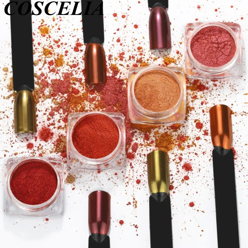 

0.8g Nail Mirror Glitter Powder Metallic Color Nails Art Glitter Pigment Powder Gel Polish Nail Art Decoration Glitter Manicure
