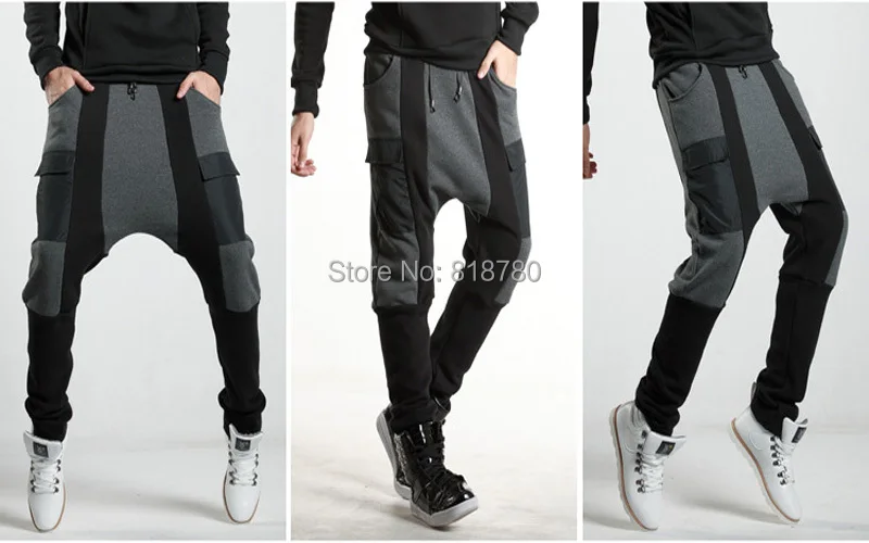 Winter Men's Trousers Fashion Mens Joggers Sport Pants Hip Hop Harem