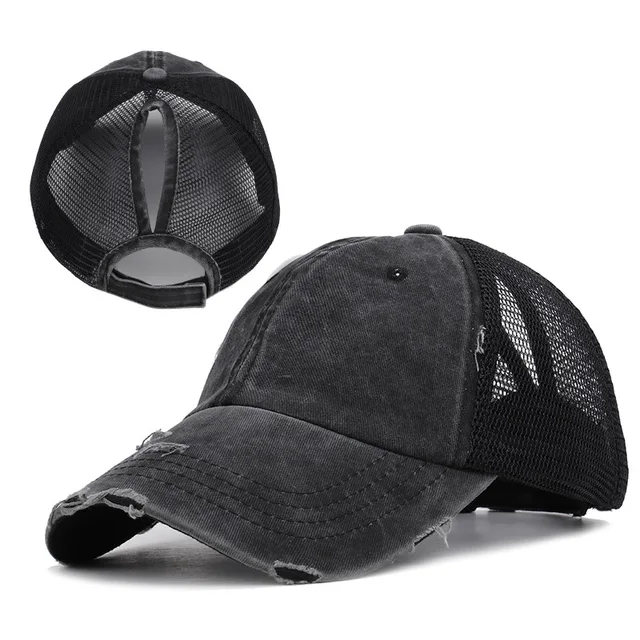 baseball hat with hole on top