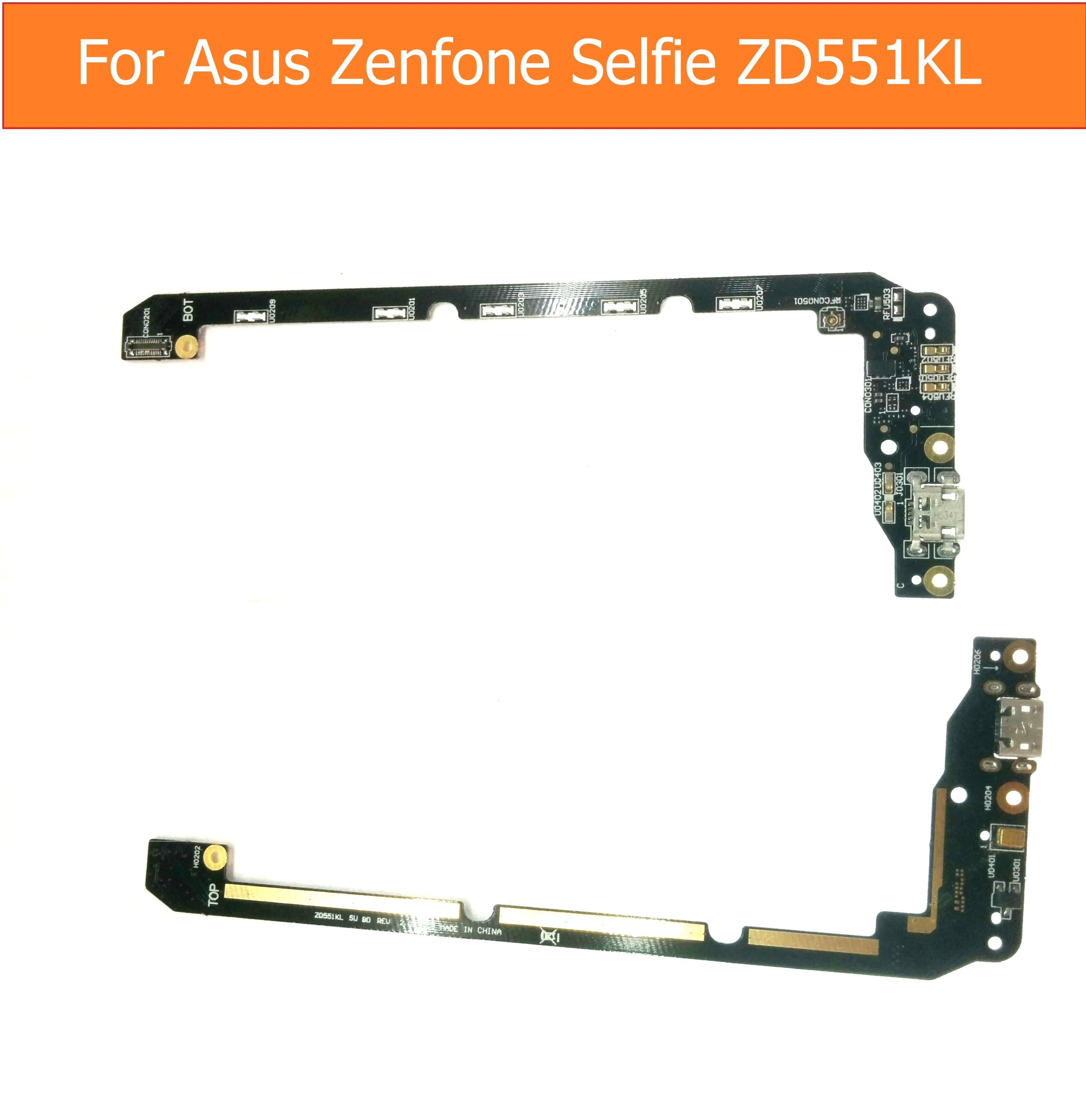 Оригинальный USB микрофон для зарядки печатной платы разъем порта Asus zenfone Selfie ZD551KL 5