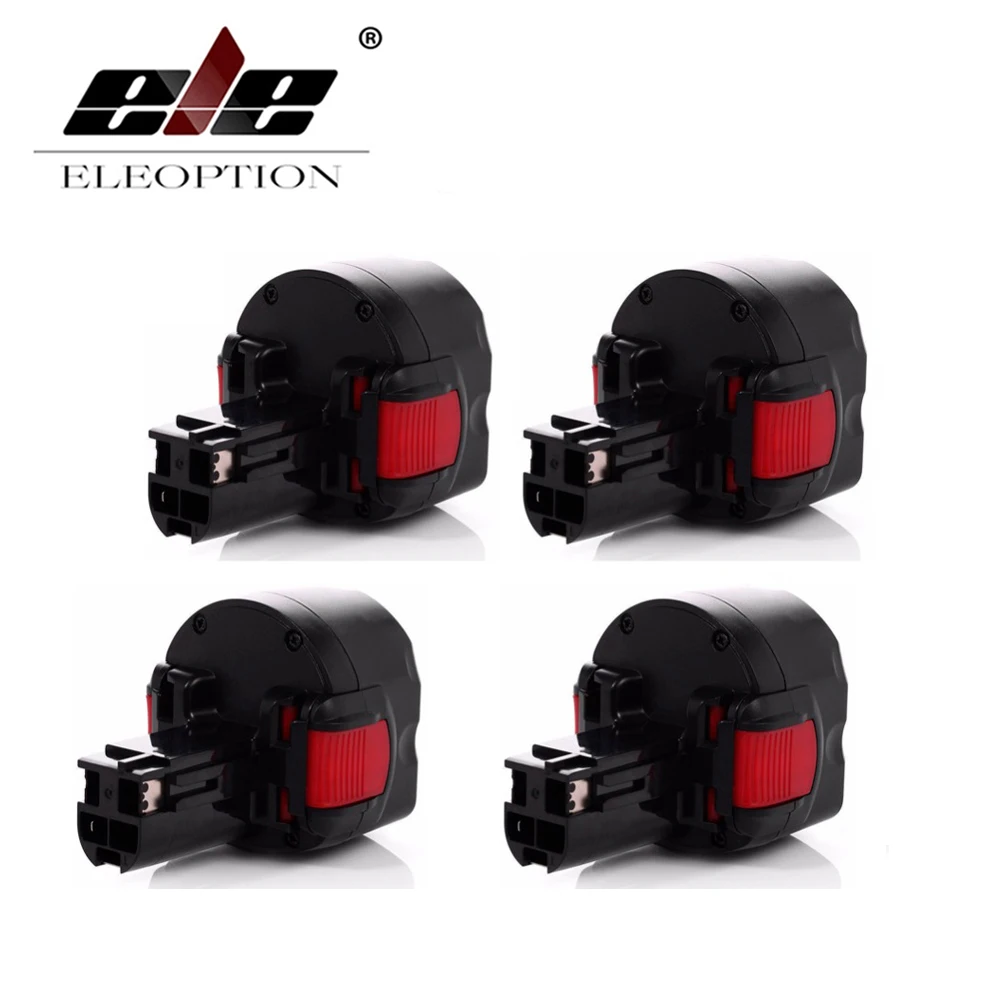 ELEOPTION 4 шт. BAT048 9 6 В 2.0Ah 2000 мАч Перезаряжаемые Батарея пакет для Bosch bat100 BAT119 260700180 2 607