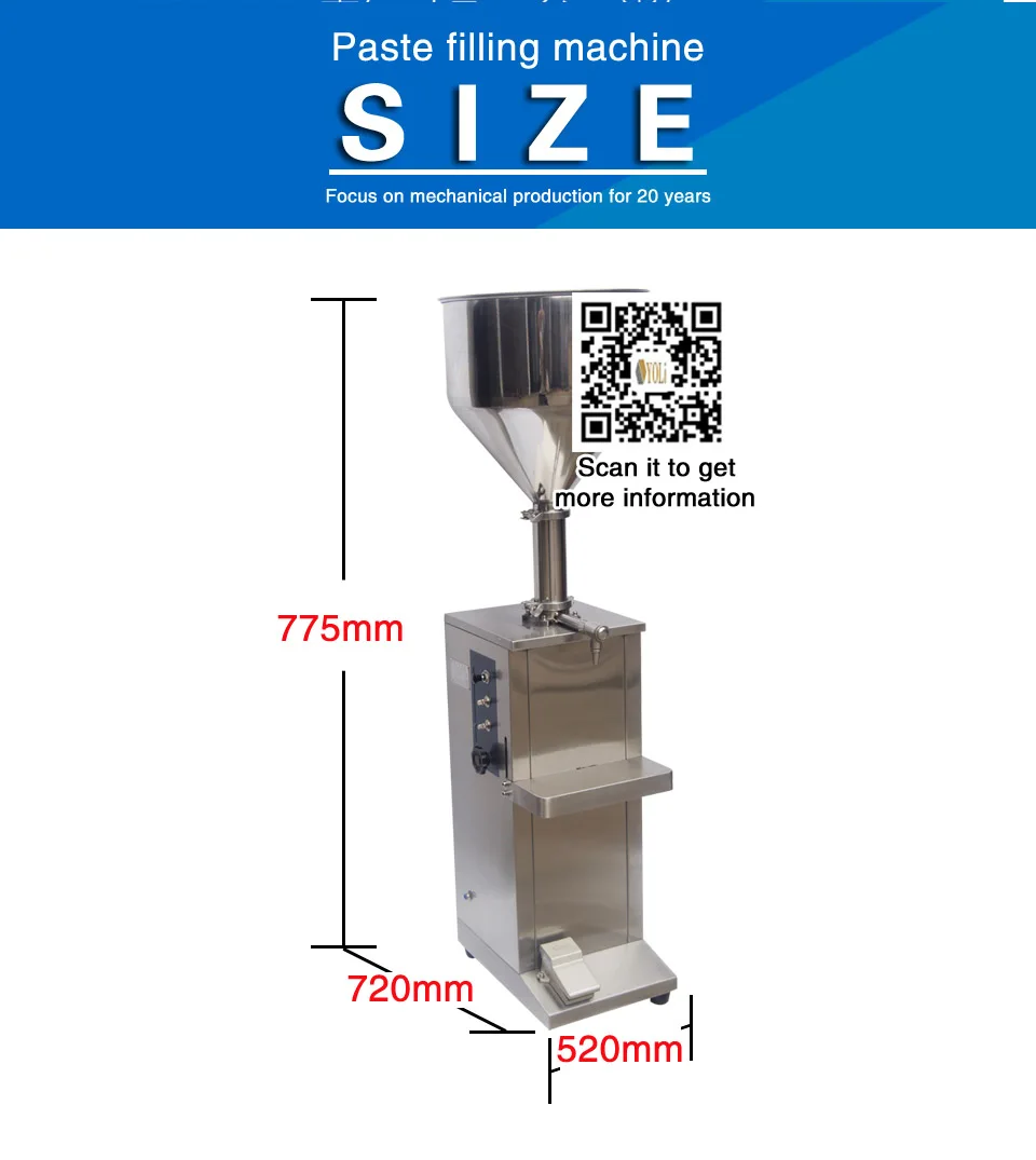 Paste filling machine 9