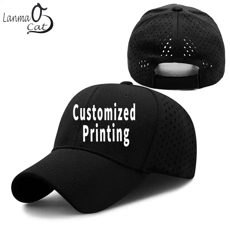 custom running caps