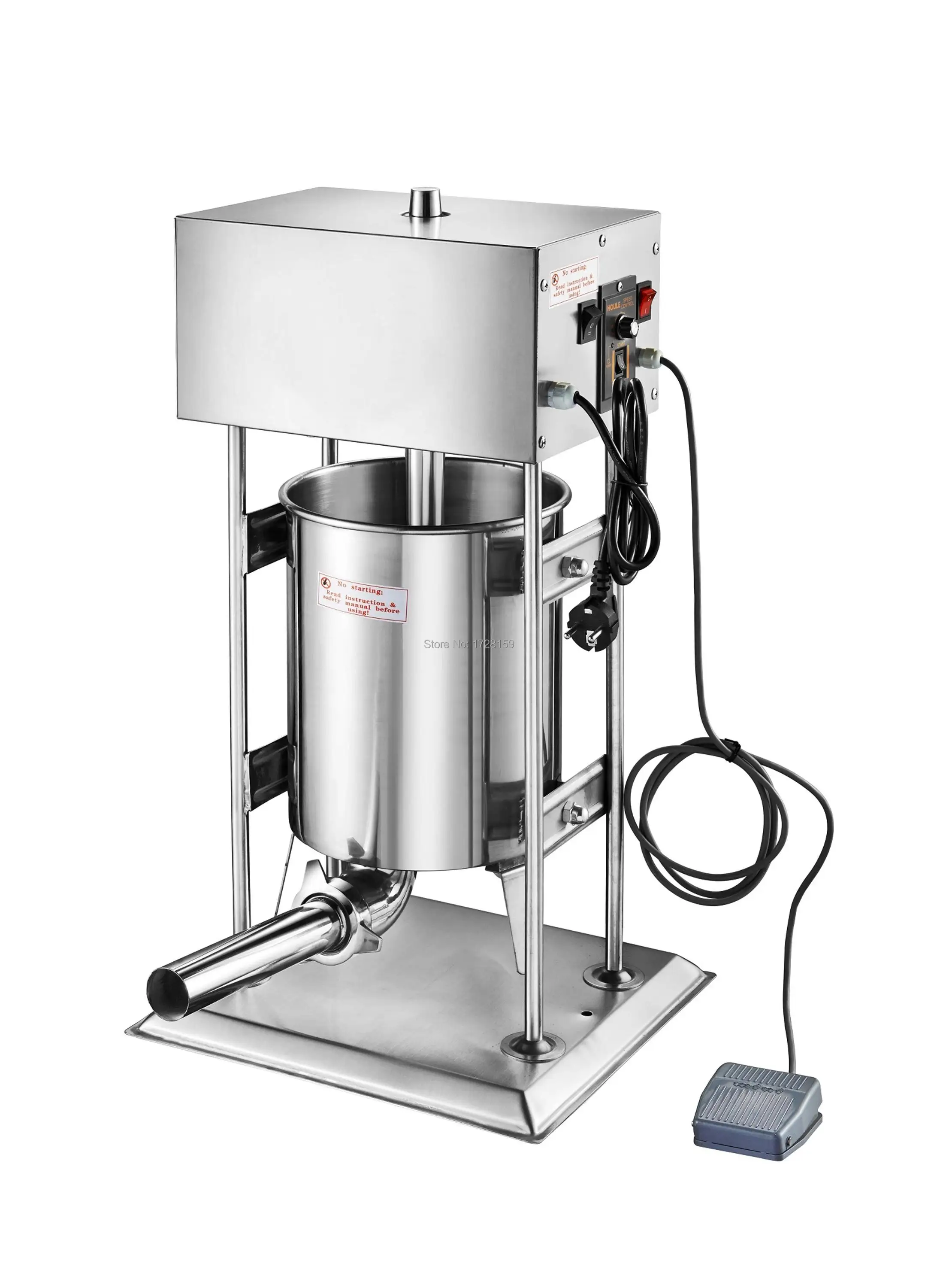 Buy 10L/22lb Commercial Use 110v 220v Electric Automatic Sausage Filler Sausage