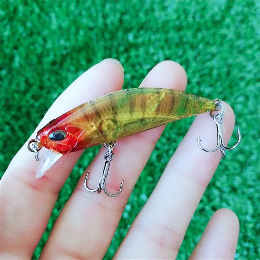 Iscas de Pesca Tsurinoya Dw63 7 Pcs 50mm 5g Sinking Minnow Hard Bait Mini Minnow Agudos Gancho Isca Artificial 15 minnow agudos gancho isca artificial
