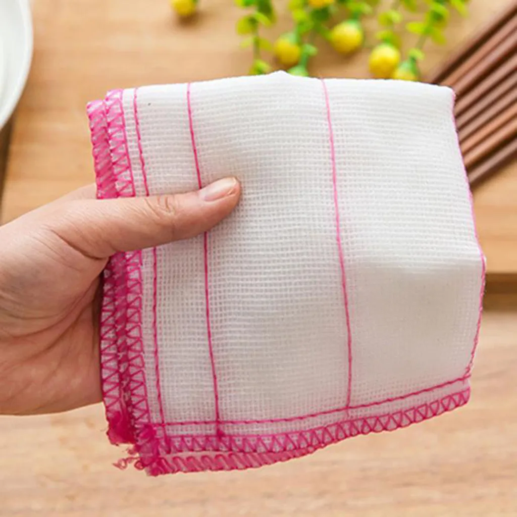 Wash Towel New 5pcs Washing Cloths Dishcloths Rags Towel Bamboo Fiber Home Housework Car Cleaning Kitchen Absorbent 19jun21