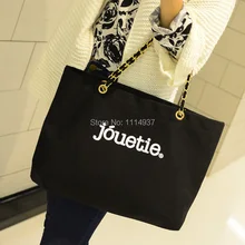 Big bags 2014 women’s handbag winter chain letter canvas bag female casual shoulder bag