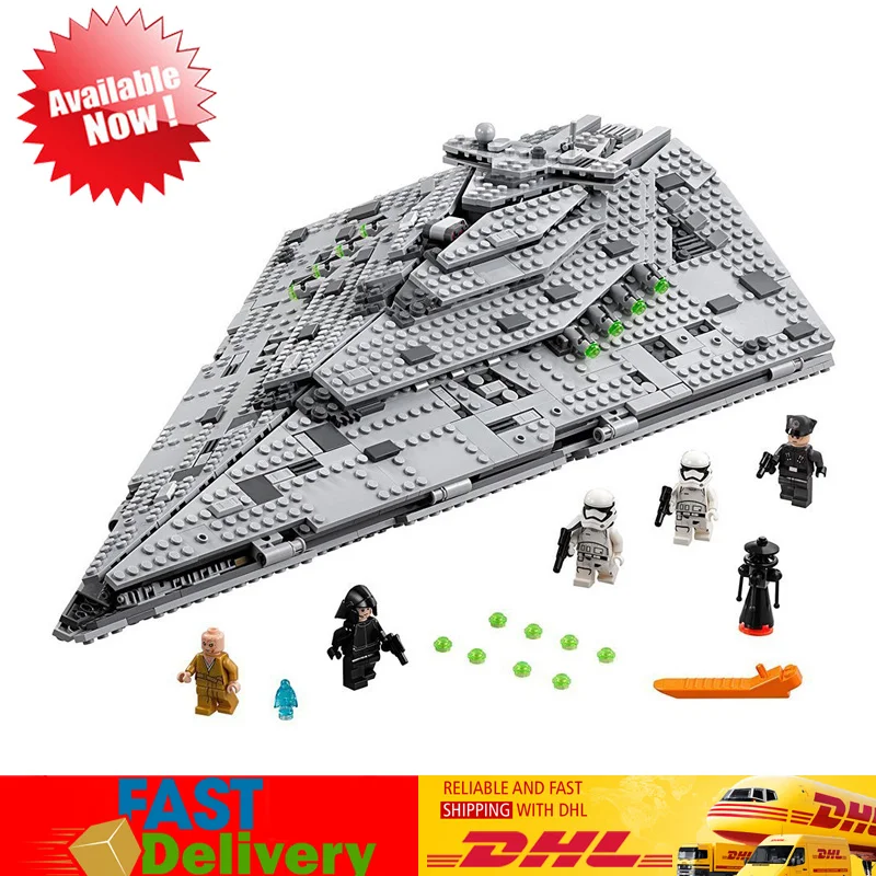 

Compatible LegoINGlys 75190 Lepin 05131 Star Wars Model Destroyer Set Building Block Bricks Developmen Toys Christmas Gifts