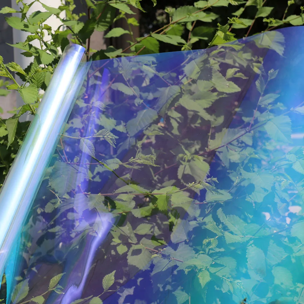 

60"x39.37"/1.52x1m 76%VLT Chameleon Car Front Side Window Film Change Color Car Window Nano Ceramic Tint Foils