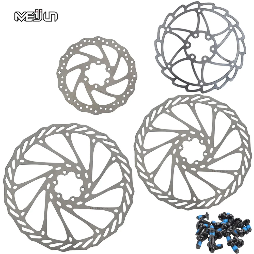 MEIJUN 1 шт. из нержавеющей стали G3 MTB дисковый тормоз ротор 140 мм 160 мм 180 мм 203 мм горный велосипед Велоспорт 6 отверстий ротор с винтами