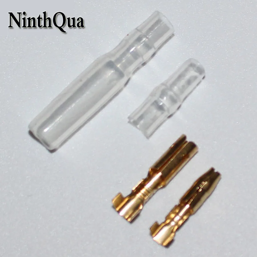 Sample 50 sets =200pcs 3.5mm bullet terminal car electrical wire connector diameter pin male &amp female kits | Обустройство дома