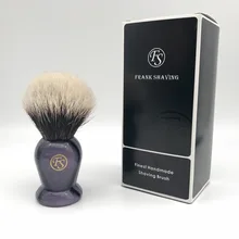 Рождественские продажи Франк бритье(FS)-20 мм 2 диапазона тончайшая кисточка для бритья из барсучьего волоса фиолетовая Ручка