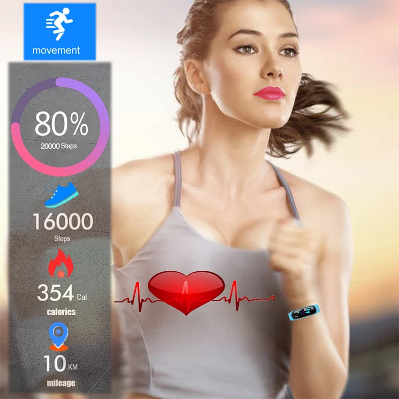 BANGWEI Smart Sport Watch IP67 Waterproof Fitness Blood Pressure Heart Rate Monitor Pedometer Smart Watch Men For Android iOS